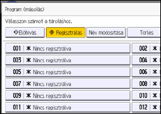 A kezelőpanel ismertetése