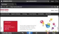 Illustrazione della schermata sul pannello di controllo