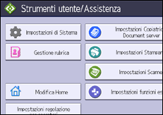 Illustrazione pannello operativo