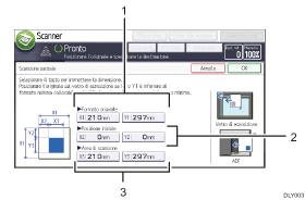 Illustrazione numerata pannello di controllo