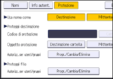 Illustrazione della schermata sul pannello di controllo