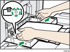 Illustratie van de handinvoer
