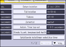 Afbeelding van bedieningspaneel