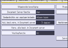 Afbeelding van bedieningspaneel