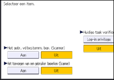 Afbeelding van bedieningspaneel