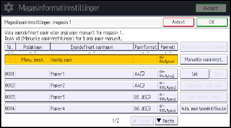 Illustrasjon av betjeningspanelet 