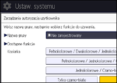 Ilustracja ekranu panela operacyjnego