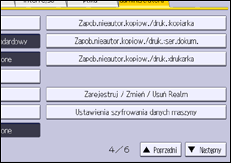 Ilustracja ekranu panela operacyjnego