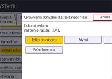 Ilustracja ekranu panela operacyjnego
