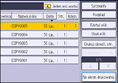 Ilustracja ekranu panela operacyjnego