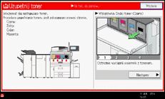 Ilustracja ekranu panela operacyjnego