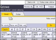 Ilustracja ekranu panela operacyjnego