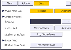 Bild av användarpanelens skärm