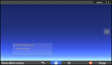 Bild av användarpanelens skärm