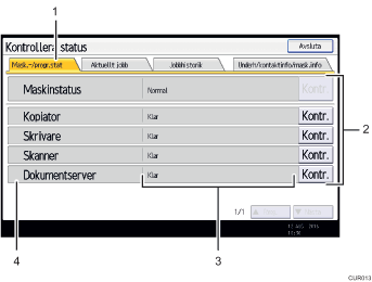 Bild av användarpanel (numrerade detaljer)