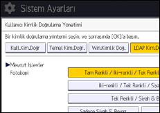 İşlem paneli ekran çizimi