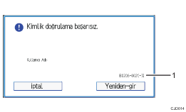 İşlem paneli ekran gösterimi numaralandırılmış balonlu resim