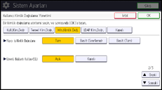 İşlem paneli ekran çizimi