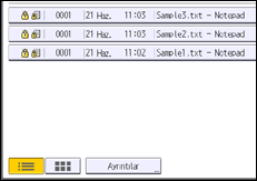 İşlem paneli ekran çizimi