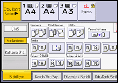 İşlem paneli ekran çizimi