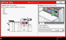 İşlem paneli ekran çizimi