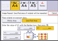 Operation panel screen illustration