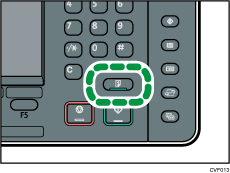 Operation panel screen illustration