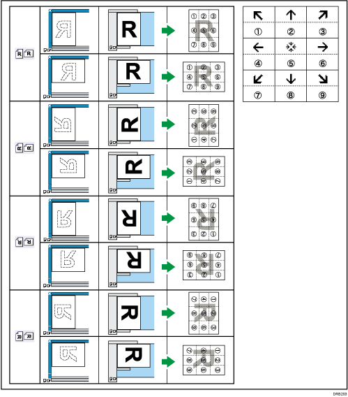 Illustration of stamp position