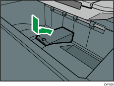 Z-fold support tray illustration