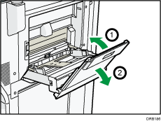 Multi bypass banner sheet tray illustration