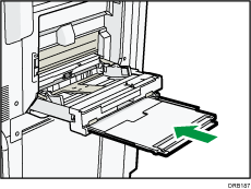 Multi bypass banner sheet tray illustration