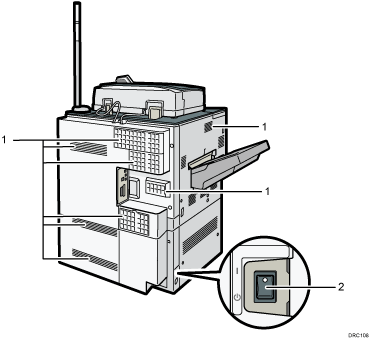 Main unit illustration numbered callout illustration