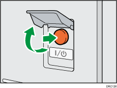 Main power switch illustration