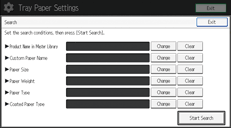 Operation panel screen illustration