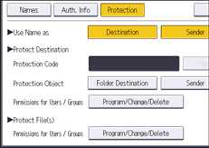 Operation panel screen illustration