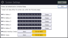 Operation panel screen illustration