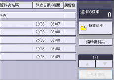 操作面板畫面說明圖