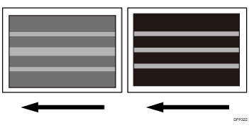 illustration of Horizontal White Bands