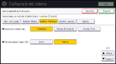 Il·lustració de pantalla del panell d'operacions