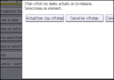 Il·lustració de pantalla del panell d'operacions
