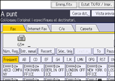 Il·lustració de pantalla del panell d'operacions