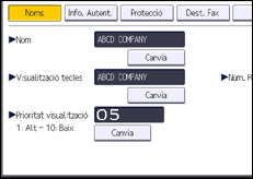 Il·lustració de pantalla del panell d'operacions