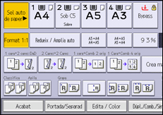 Il·lustració de pantalla del panell d'operacions