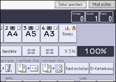 Abbildung Bedienfeld-Display