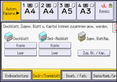 Abbildung Bedienfeld-Display