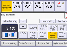 Abbildung Bedienfeld-Display