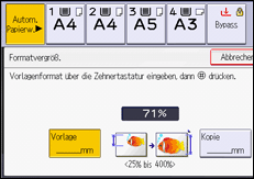 Abbildung Bedienfeld-Display