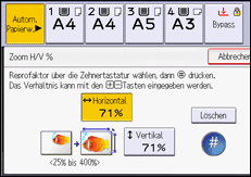Abbildung Bedienfeld-Display