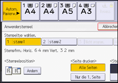 Abbildung Bedienfeld-Display