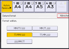 Abbildung Bedienfeld-Display